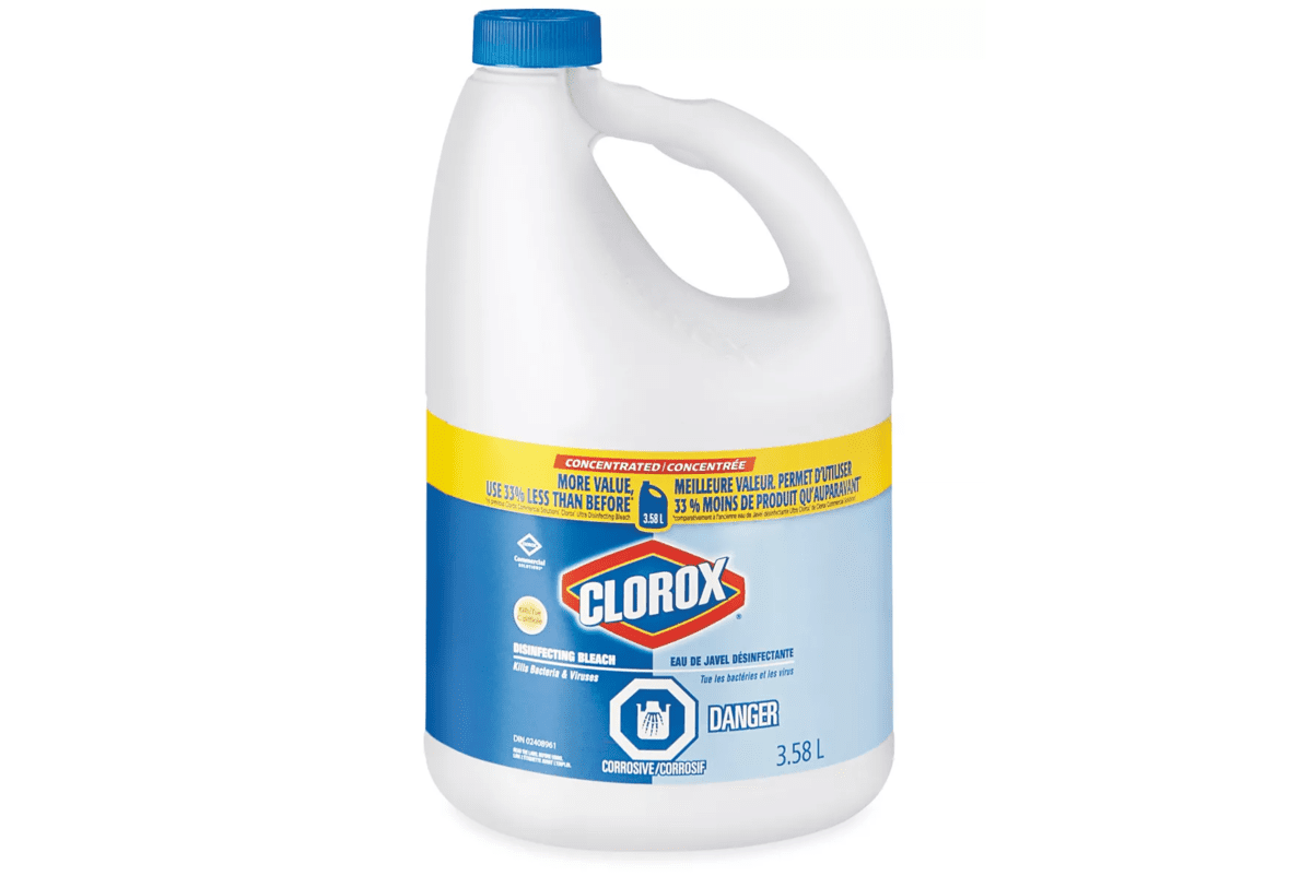 Large bottle of Clorox bleach.