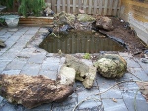 pond falling apart