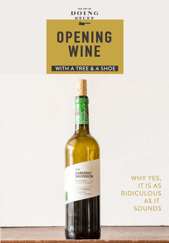 Open a Wine Bottle With a Tree