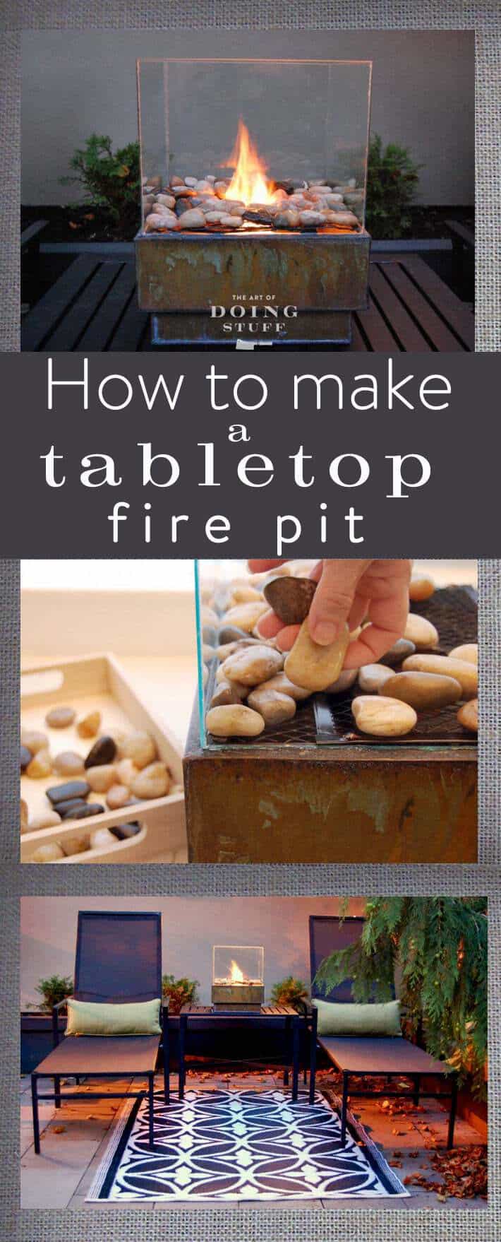 Making a table top FIRE PIT 