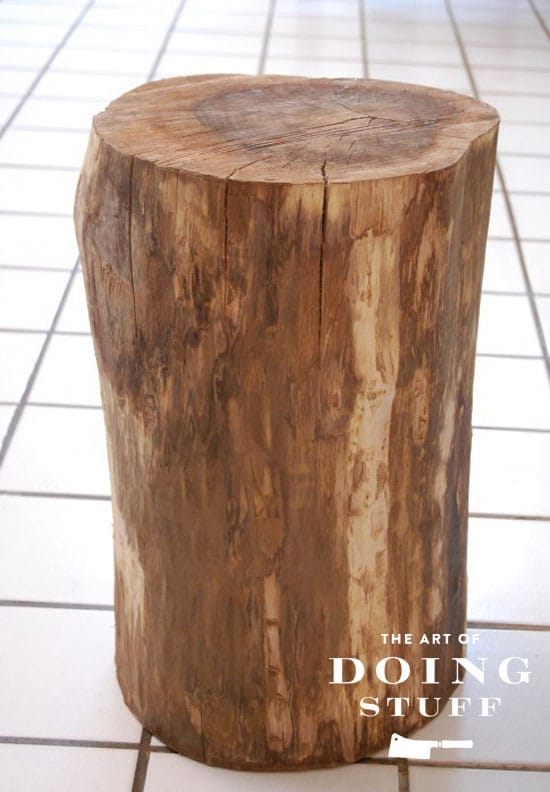 Stumped How To Make A Tree Stump Table The Art Of Doing Stuffthe