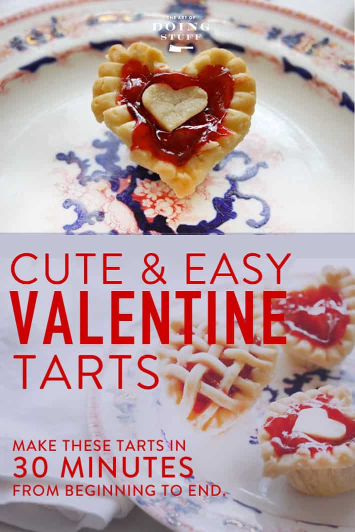 Easy Cherry Tarts. A Valentines Dessert Made with Love.