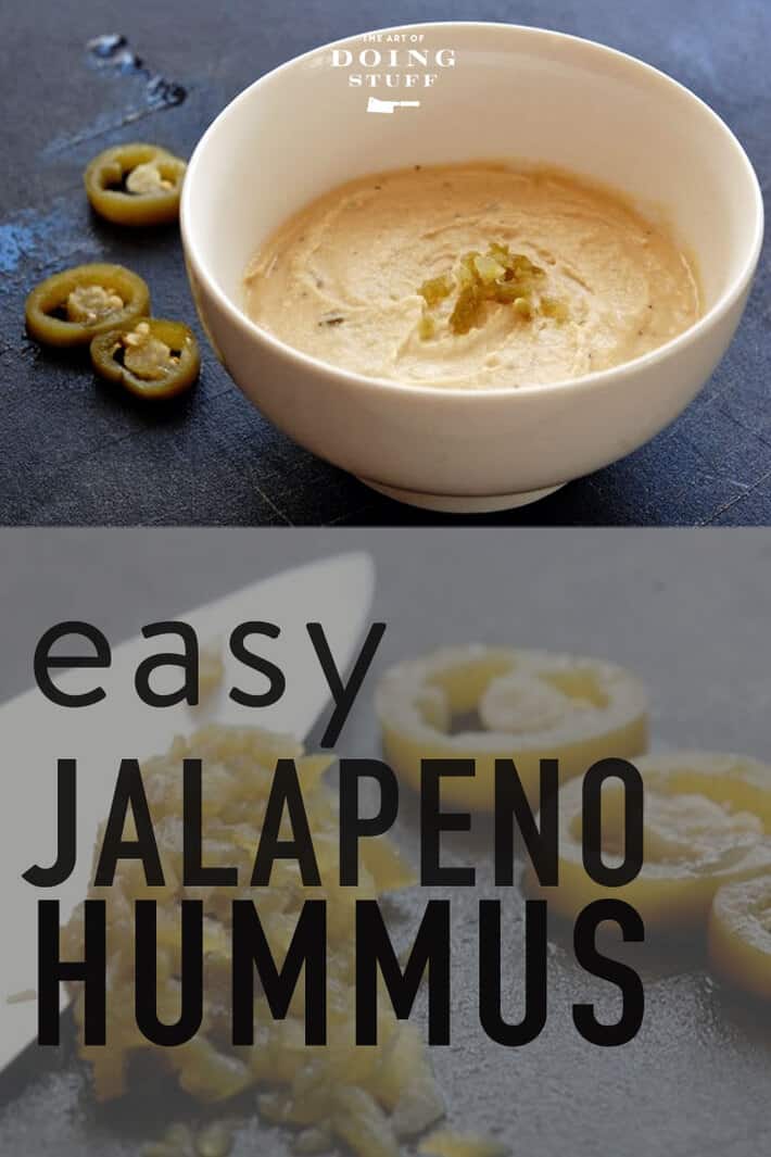 Jalapeno Hummus Recipe with a spicy kick.