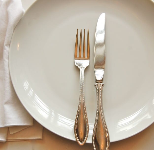 INGLÊS NO RESTAURANTE TALHERES VOCABULARIO - FORK, KNIFE, PLATE