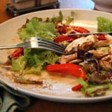 Chicken & Goat Cheese Salad w/ Roasted Red Peppers
