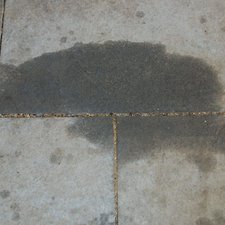 How to remove oil grease from cement or pavers