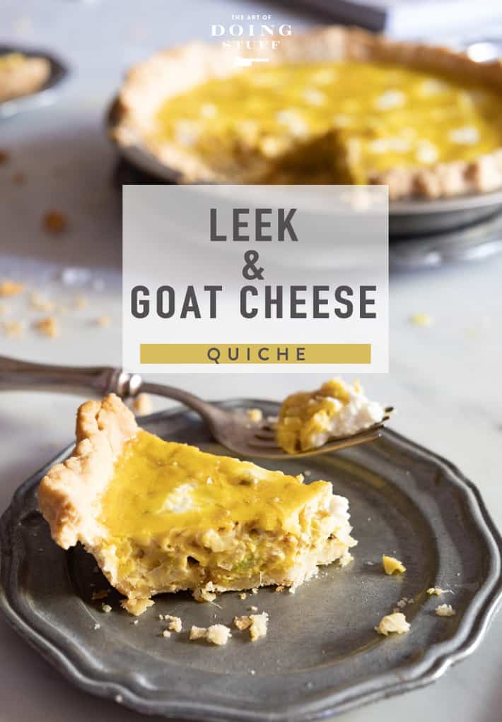 Leek Quiche with Goat Cheese