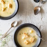 Rustic Leek & Potato Soup for Winter