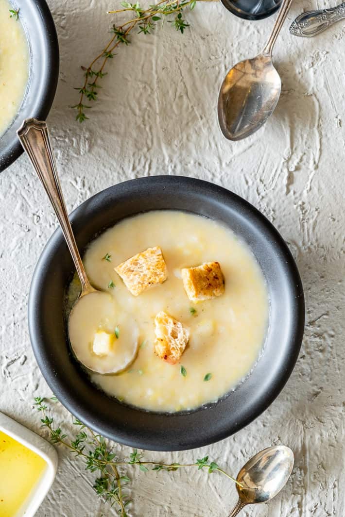 Rustic Leek & Potato Soup for Winter - The Art of Doing Stuff