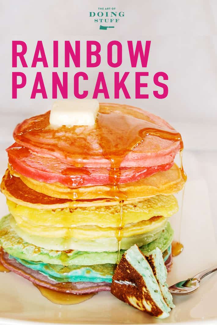 Rainbow Pancakes for Shrove Tuesday! Plus Two More Delicious Options.