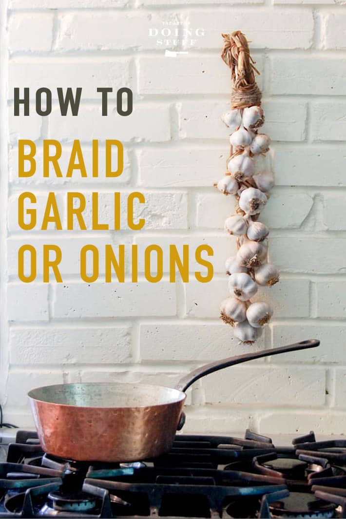 How to Braid Garlic (or Onions) - Photo & Video tutorial