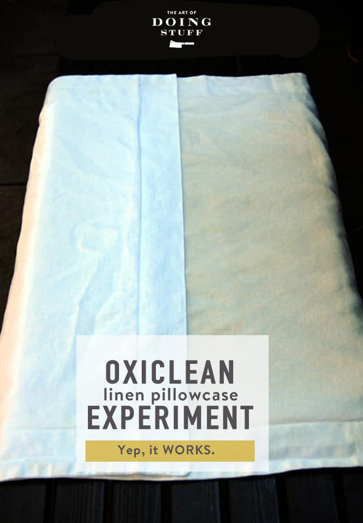 Oxiclean.  A Whiten Your Whites Experiment.