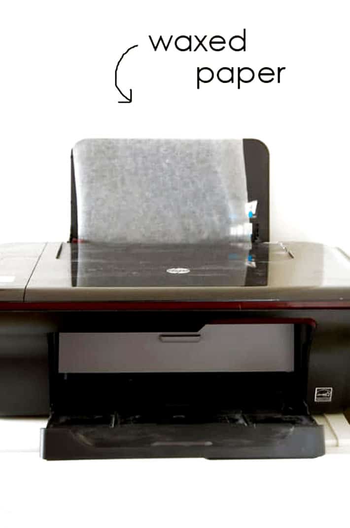 How to easily print on wood at home right now! Inkjet printer with wax paper fed into it.