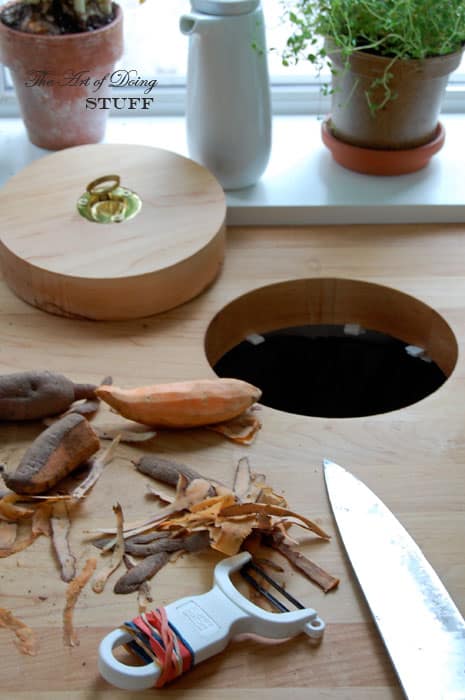 Countertop Waste Hole And The Butcher Block Counter The Art Of