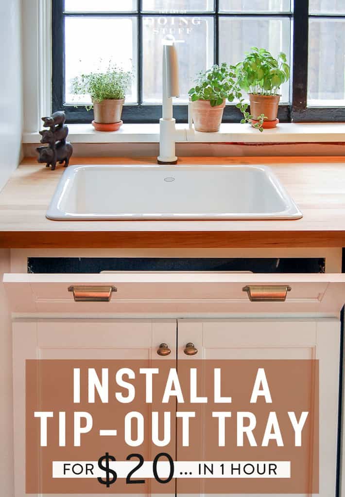 How to Install Tip Out Tray (Under Your Sink)