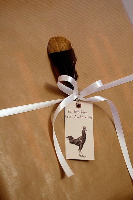 Feather And Chicken Tag