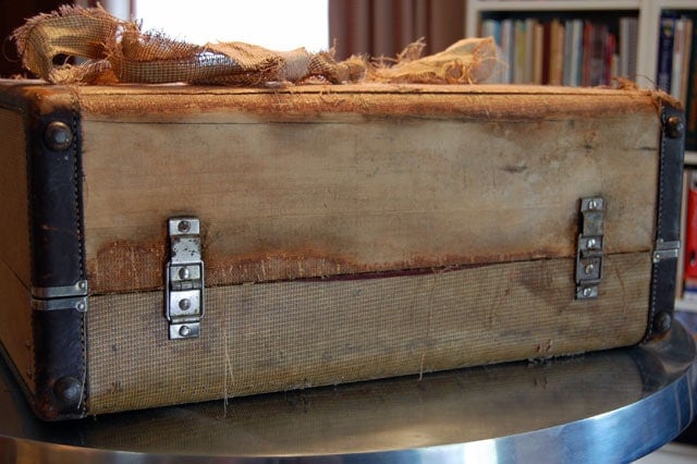 How To Clean A Vintage Suitcase - House of Hawthornes