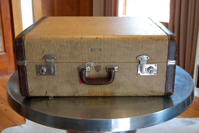 Vintage Luggage Suitcase Set Side Table Storage Box 