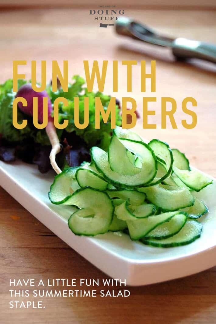 How to Slice a Cucumber the Fun Way!