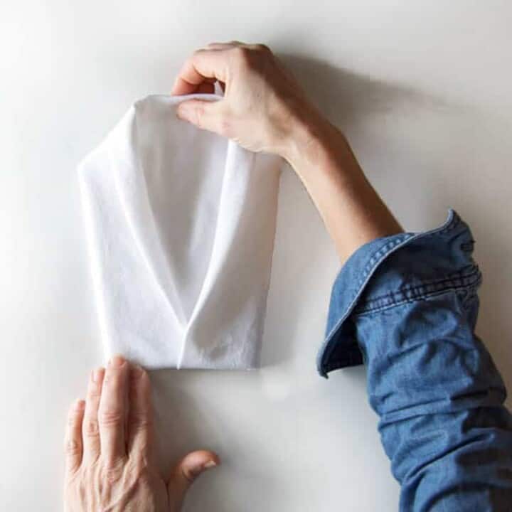 How to fold a tuxedo jacket napkin