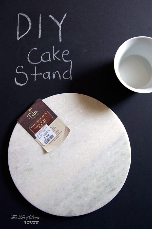 Easy DIY Cake Stand you can make in 5 minutes.