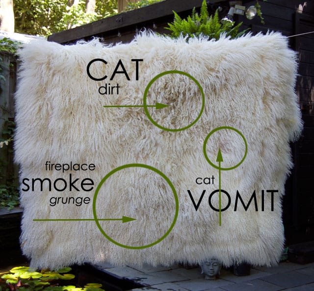 How to clean mongolian fur pillow 2025