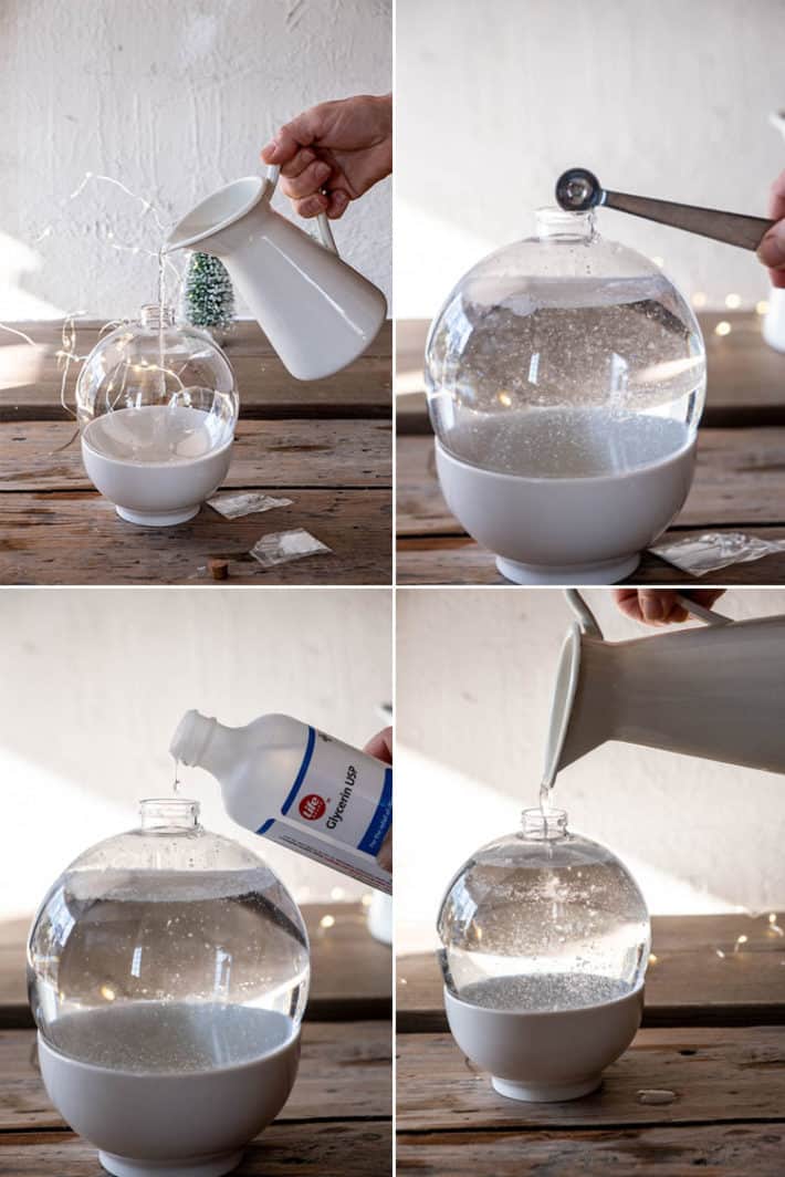 View Diy Old Candle Glass Jar Into Snow Globe Christmas Images