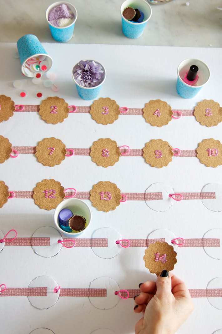 DIY advent calendar for Bdays. They're not just for Christmas!
