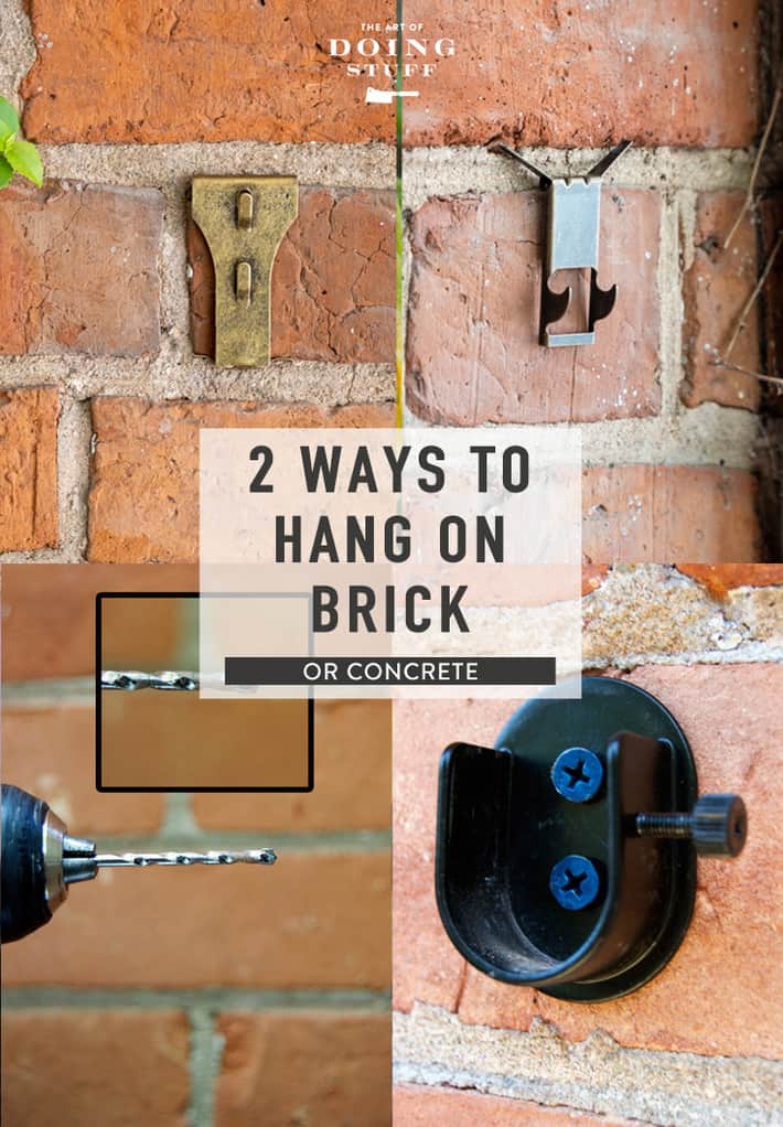 How To Hang Something From A Brick Wall - Hanging Pictures On Brick Wall Diy