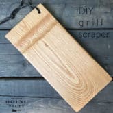 Wooden Grill Scraper.  Safely Clean Your BBQ.