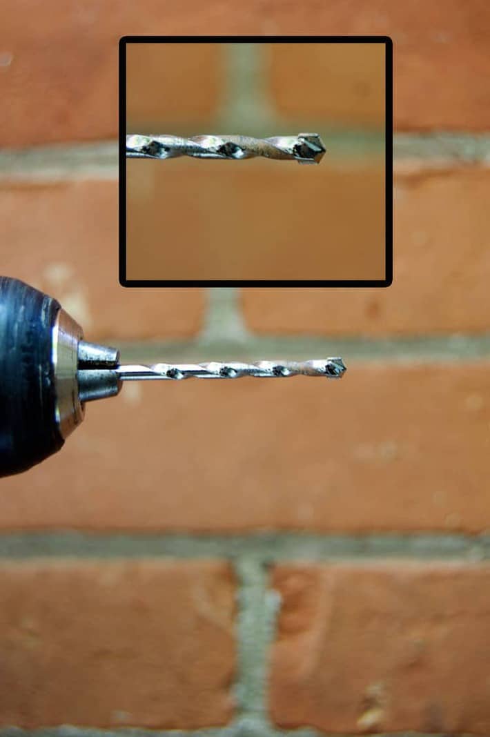A masonry drill bit with arrow-like tip.