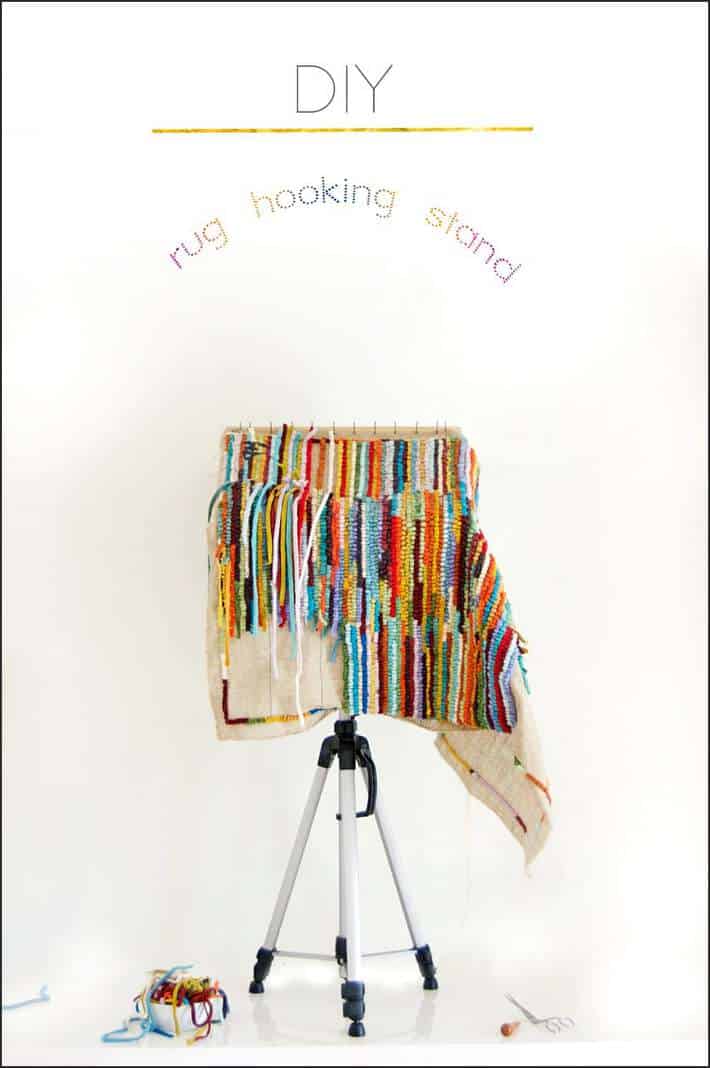 diy-rug-hooking-stand-tripod