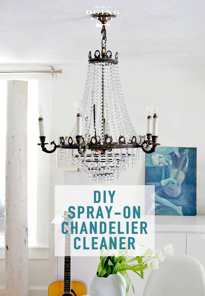 Spray On Crystal Chandelier Cleaner. (DIY it)