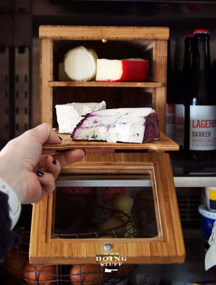 7 of the tastiest cheese options for your burger. Pulling a high end blue cheese out of a Cheese Grotto.
