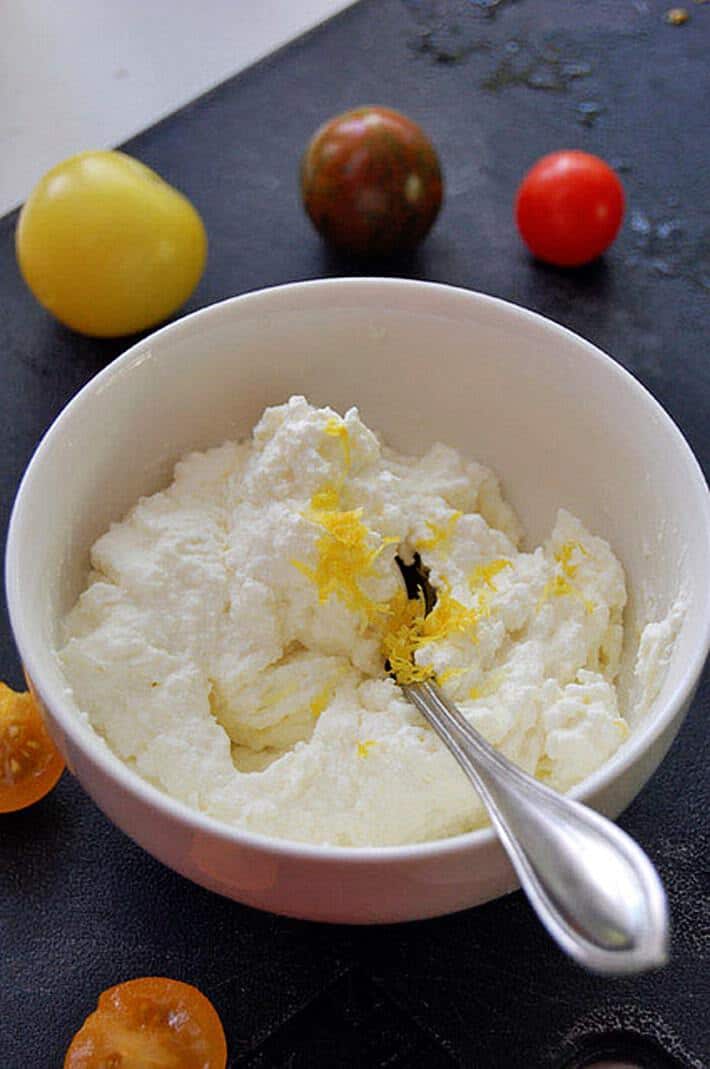 30-Minute Creamy Homemade Ricotta Cheese - Our Salty Kitchen