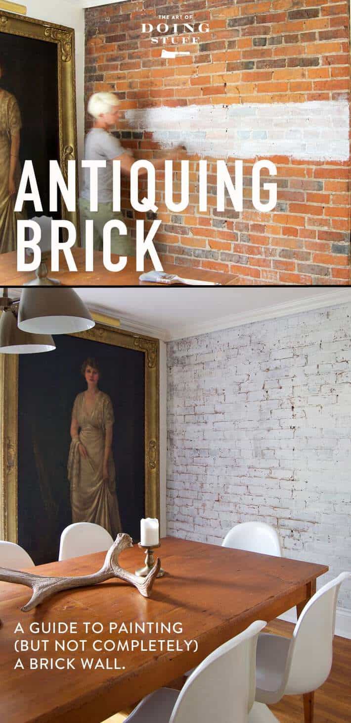 How to paint a brick wall but keep its authenticity!