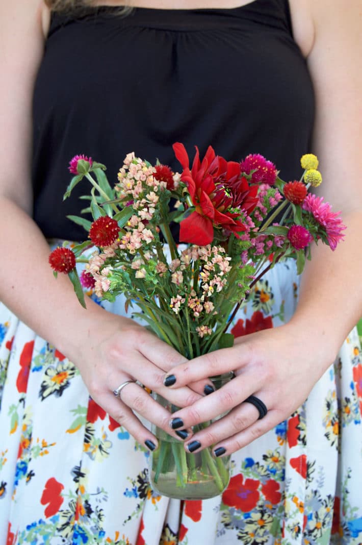 Bouquet of market flowers