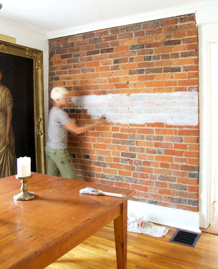 How To Paint A Brick Wall So It Still Has That Antique