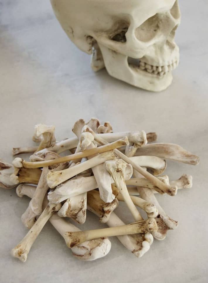 Halloween bone crafts.