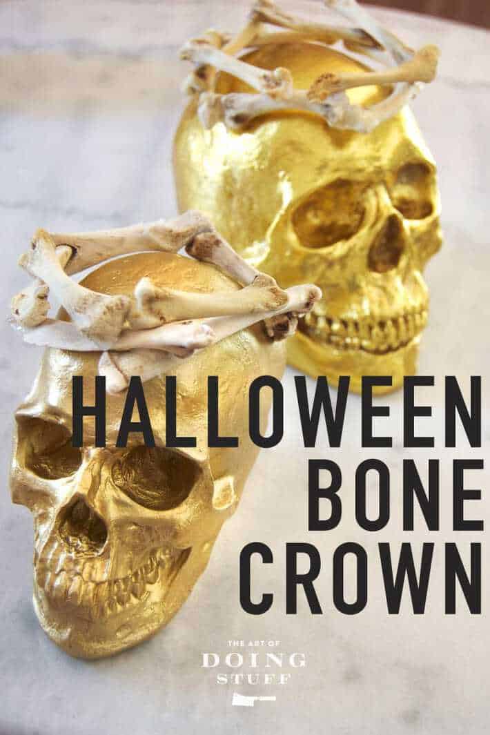 Halloween Bone Crown.  For a Creepy Costume.