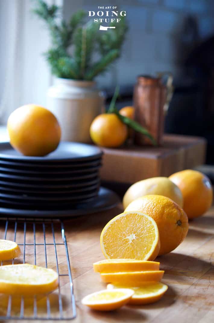 how to make dried orange slices