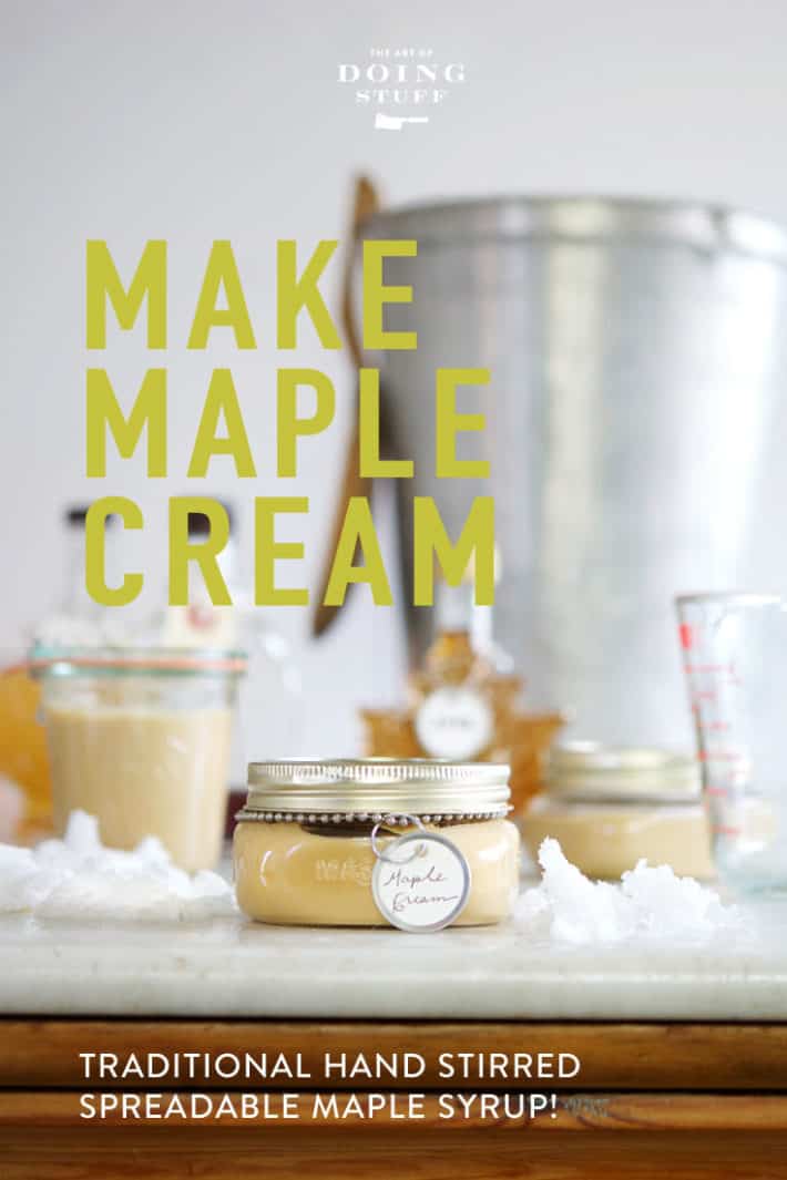 Traditional Hand Stirred Maple Cream aka Maple Butter