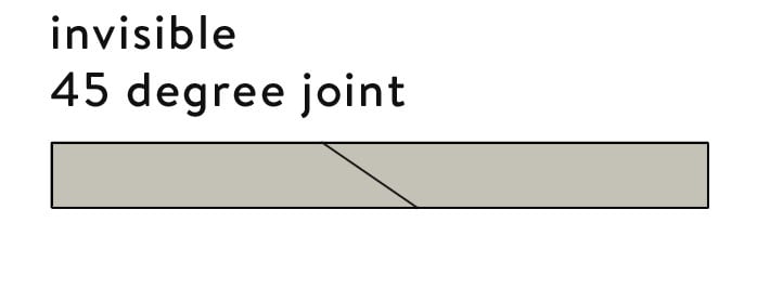 How to cut an invisible 45 degree joint to join wood seamlessly.