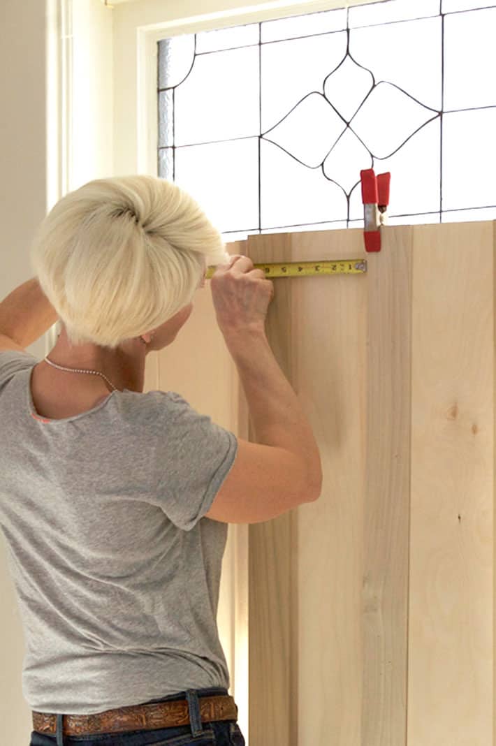 How to build interior shutters! Measuring for trim on interior shutters.