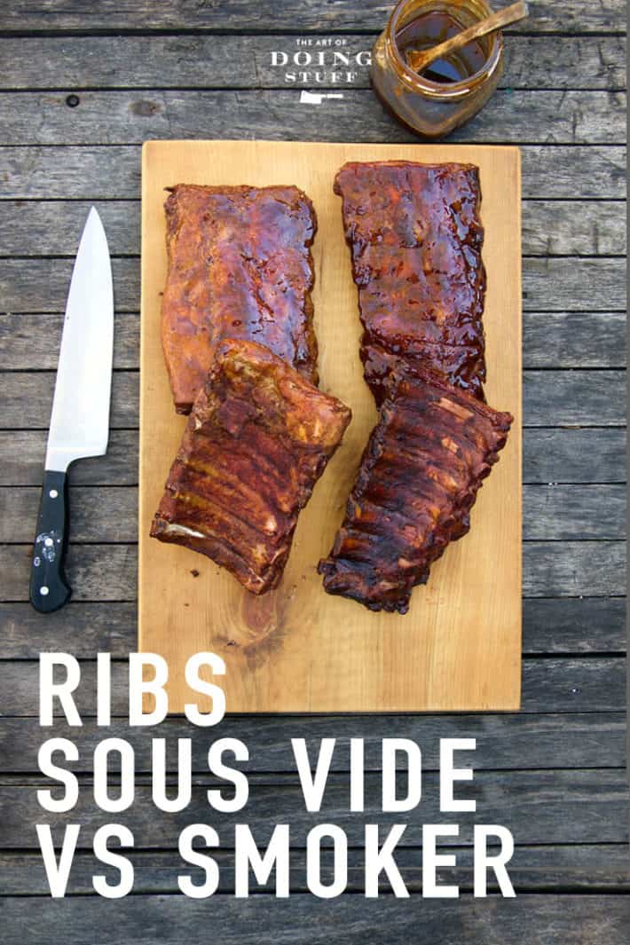 Rib Taste Test Comparison.  The Sous Vide VS The Smoker.