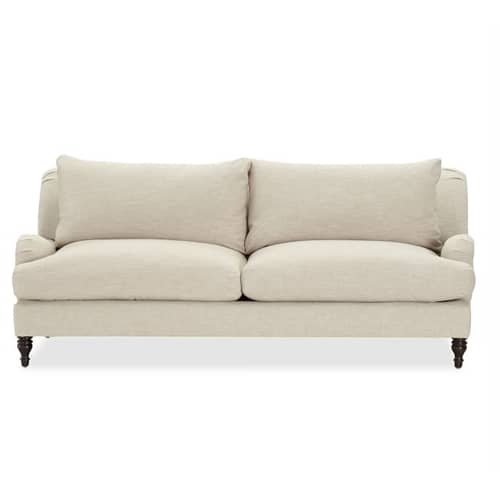 English Roll Arm Sofa + New Throw Pillows - So Much Better With Age