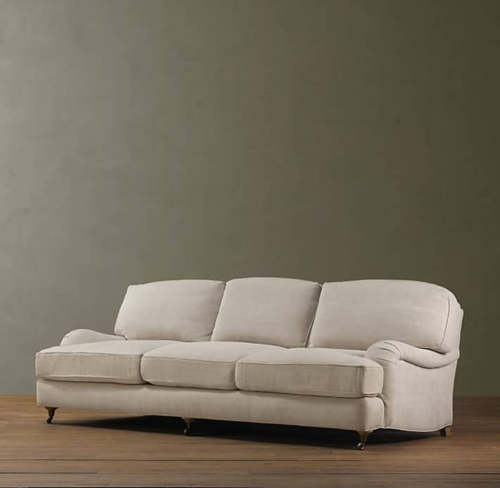 A Guide To The English Roll Arm Sofa, English Roll Arm Loveseat