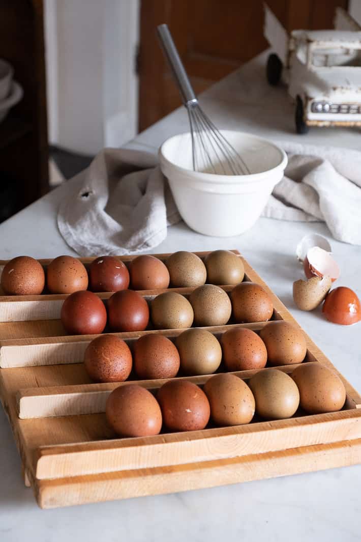 The Egg Skelter - an easy, efficient way to store your eggs!