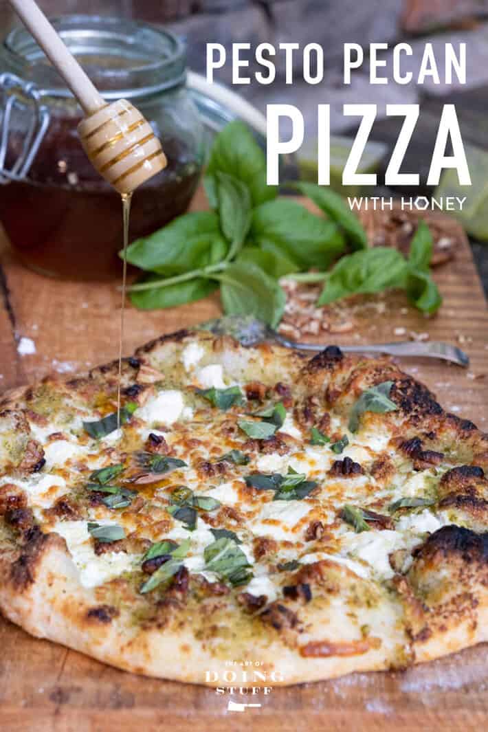 How to Make a Pesto Pizza with Goat Cheese & Honey