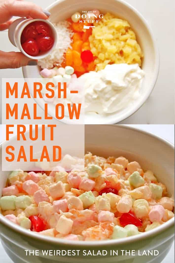 Marshmallow Fruit Salad  - The Dessert Salad